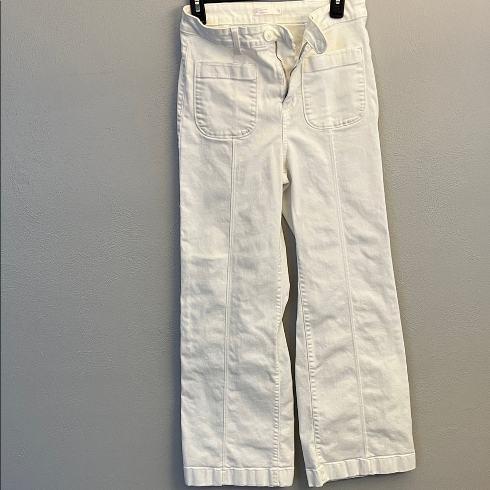 LC Lauren Conrad White Wide-Leg Jeans